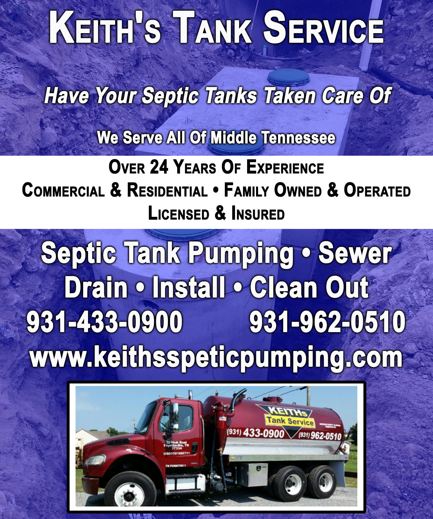 Keith’s Tank Service