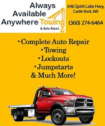 Always Available Anywhere Towing Service