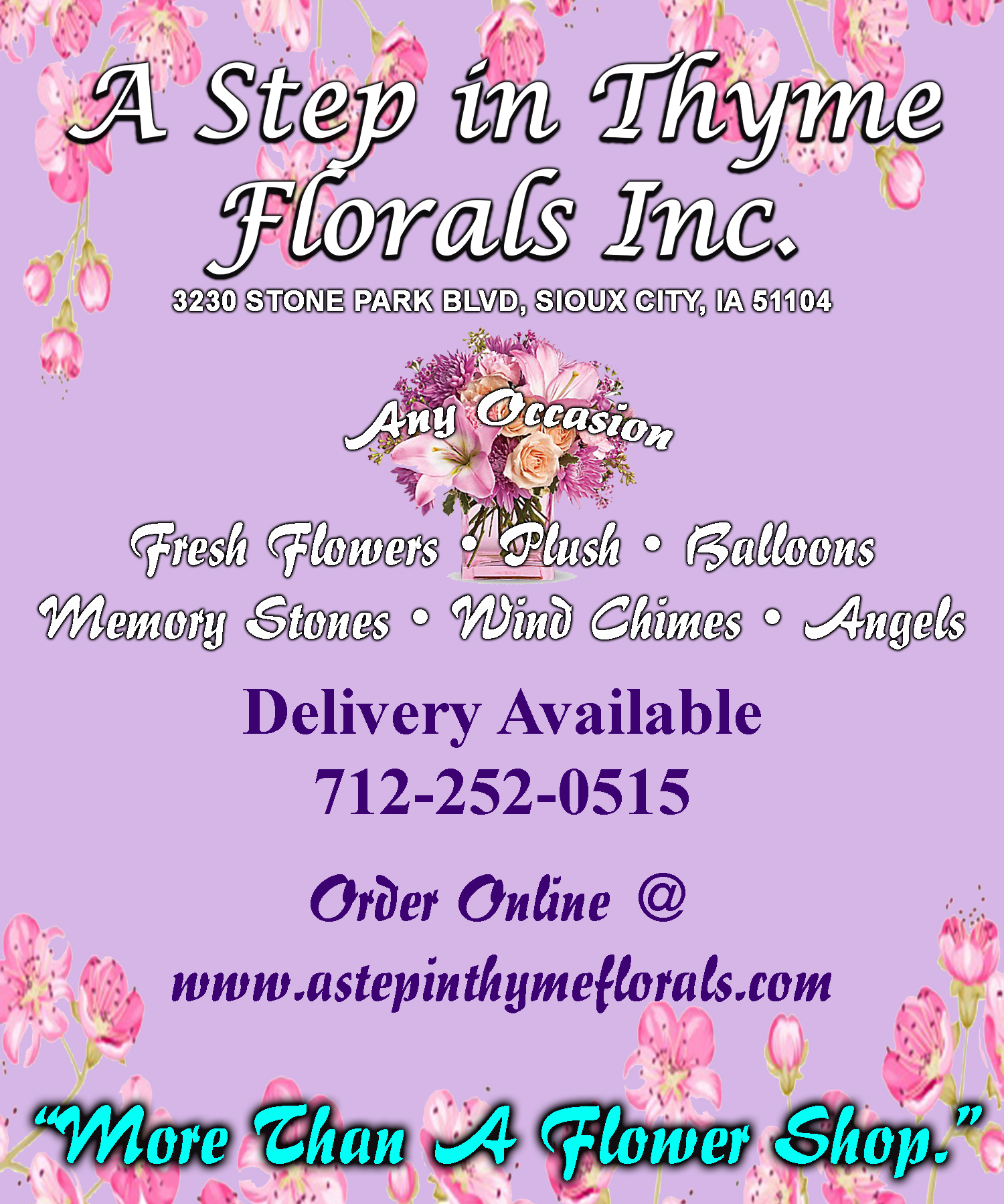 A Step in Thyme Florals