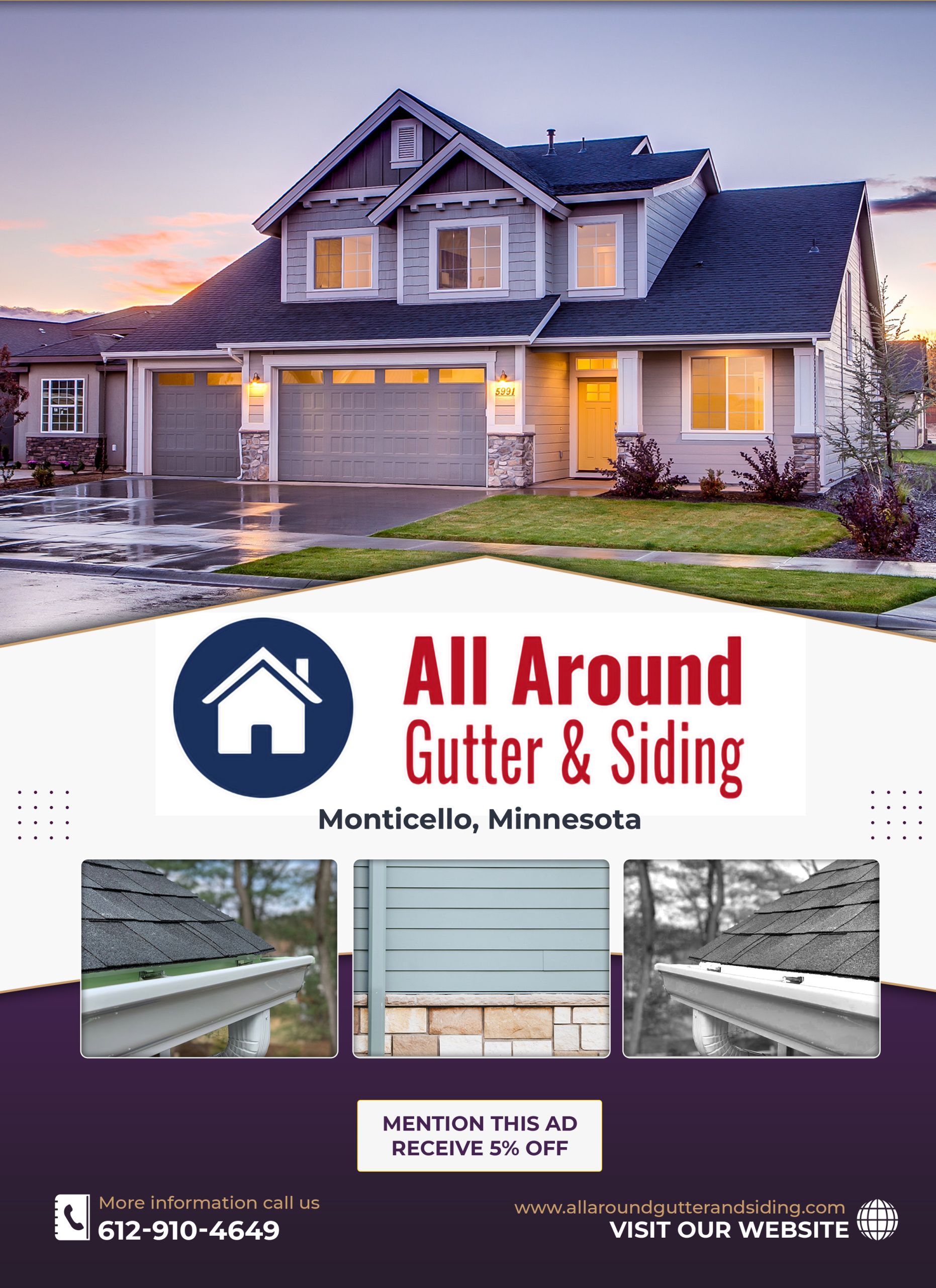 All Around Gutter Siding