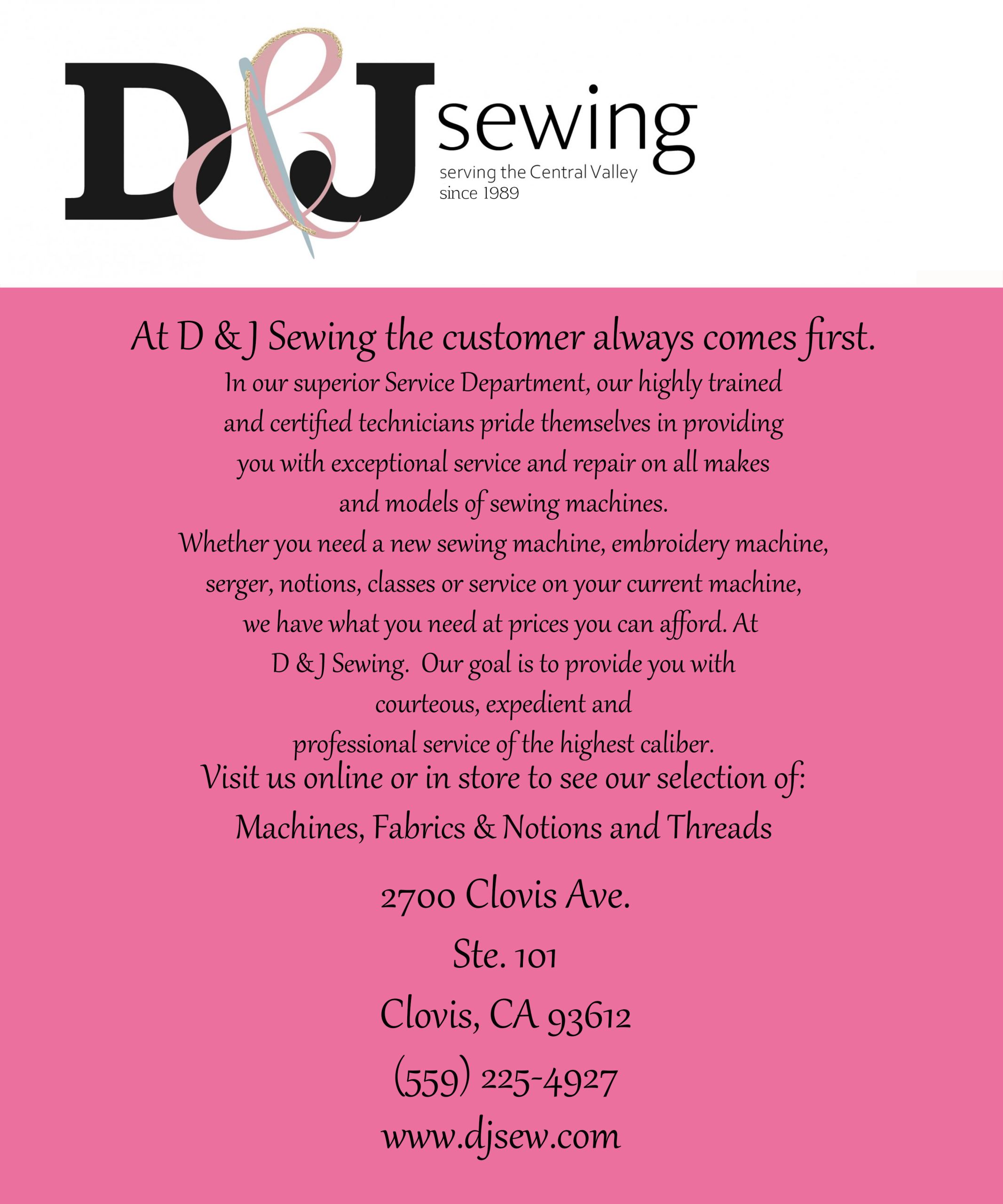 D & J Sewing Center