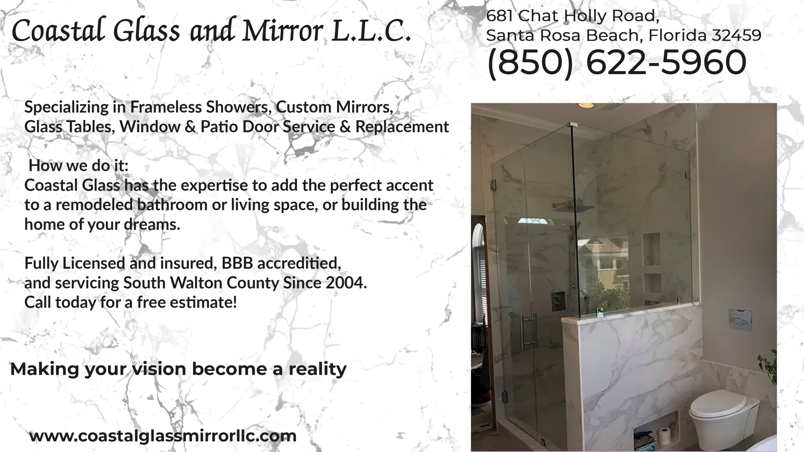 Coastal Glass & Mirror , LLC