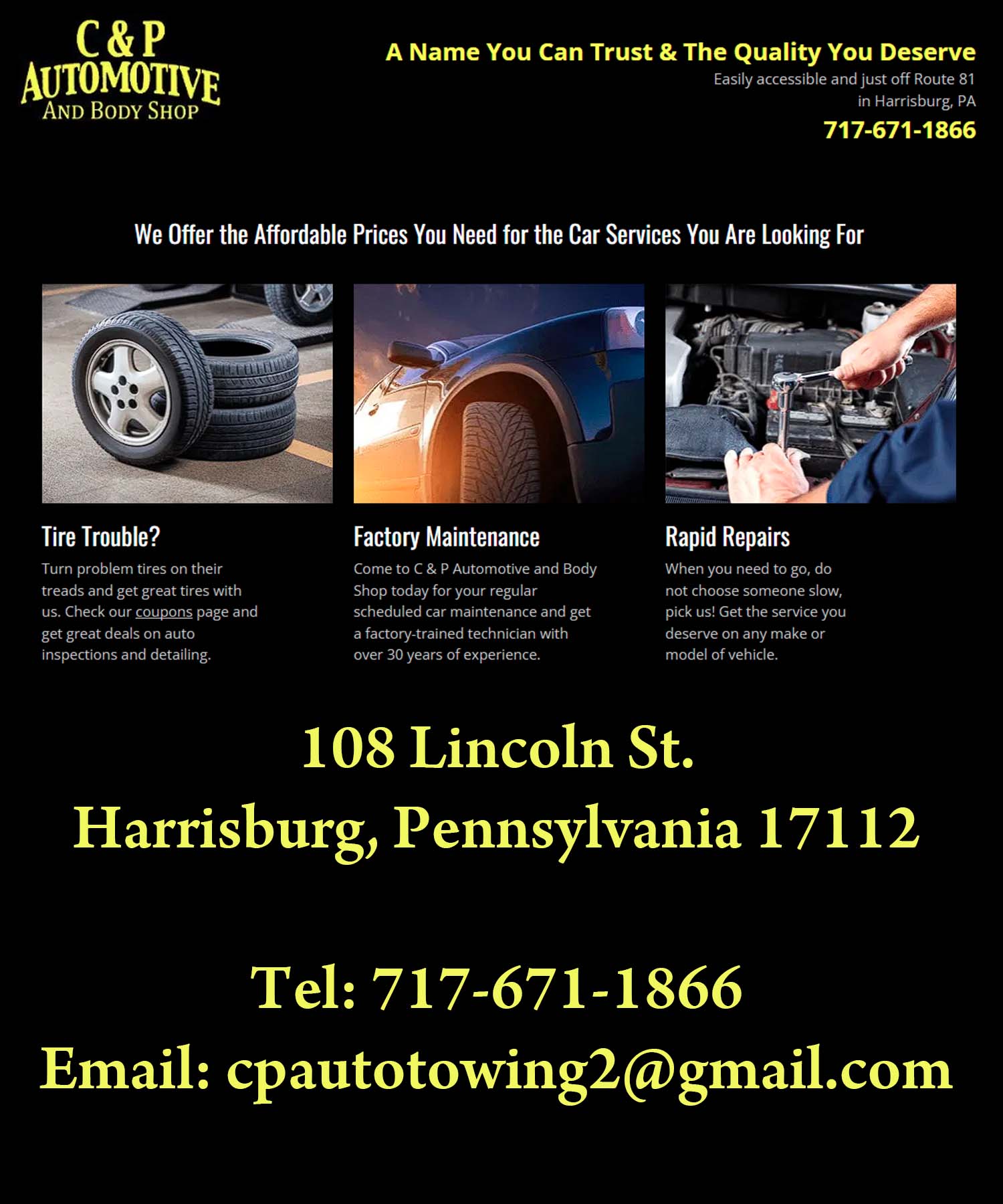 C&P Towing, Automotive, and Body Shop