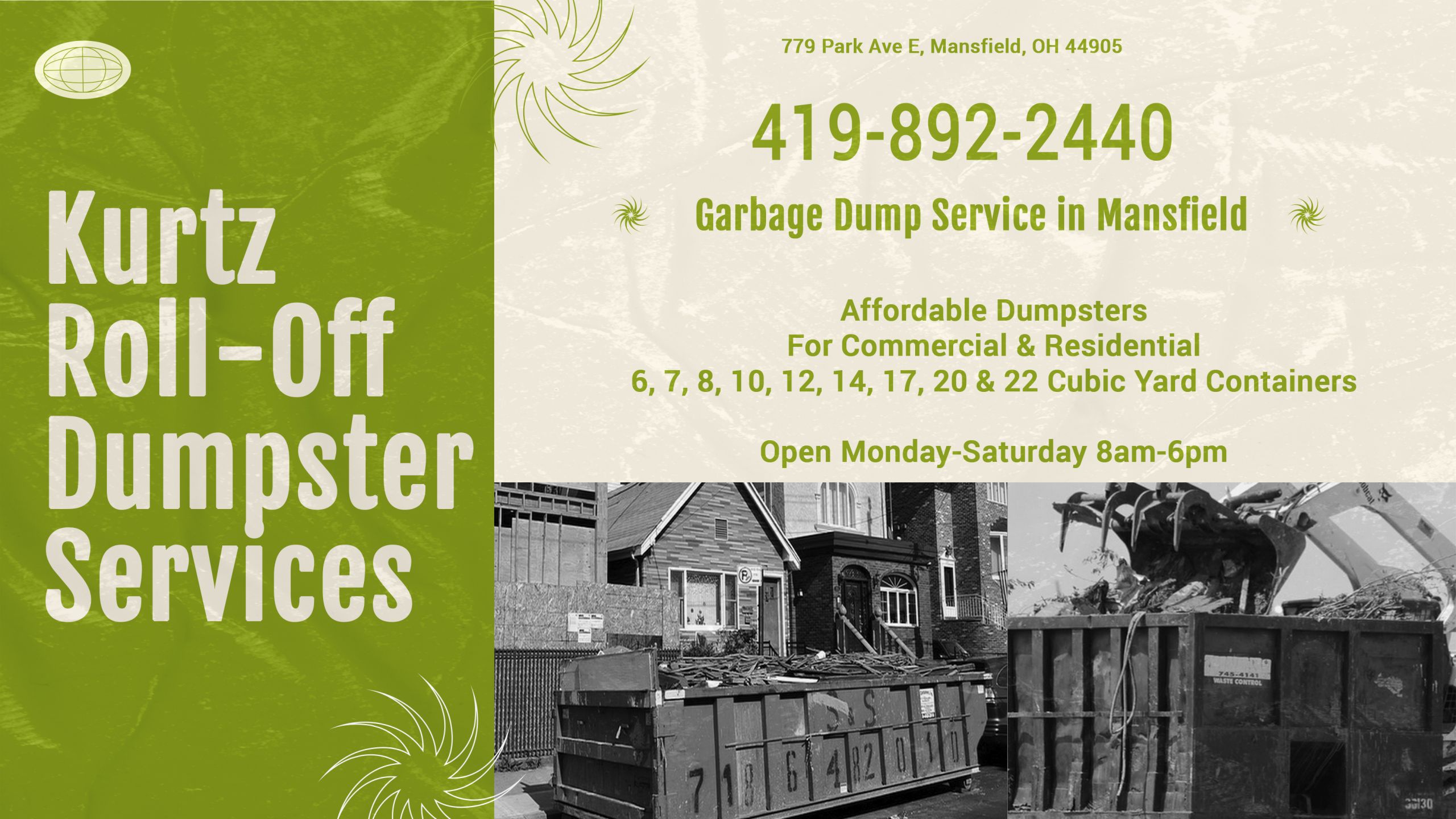 Kurtz Roll-Off Dumpsters