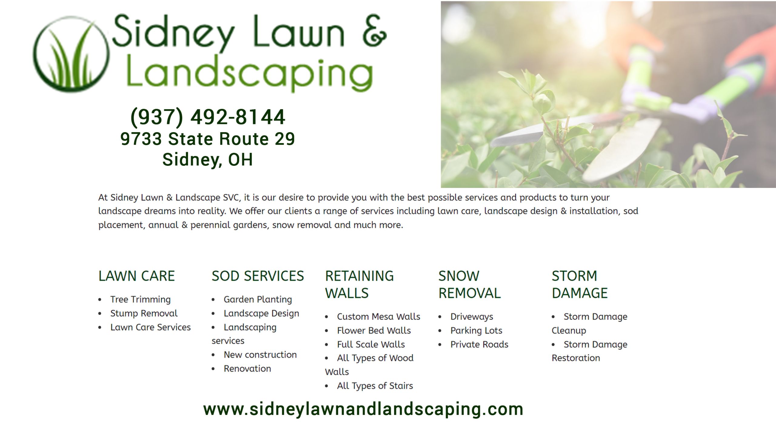 Sidney Lawn & Landscape Services