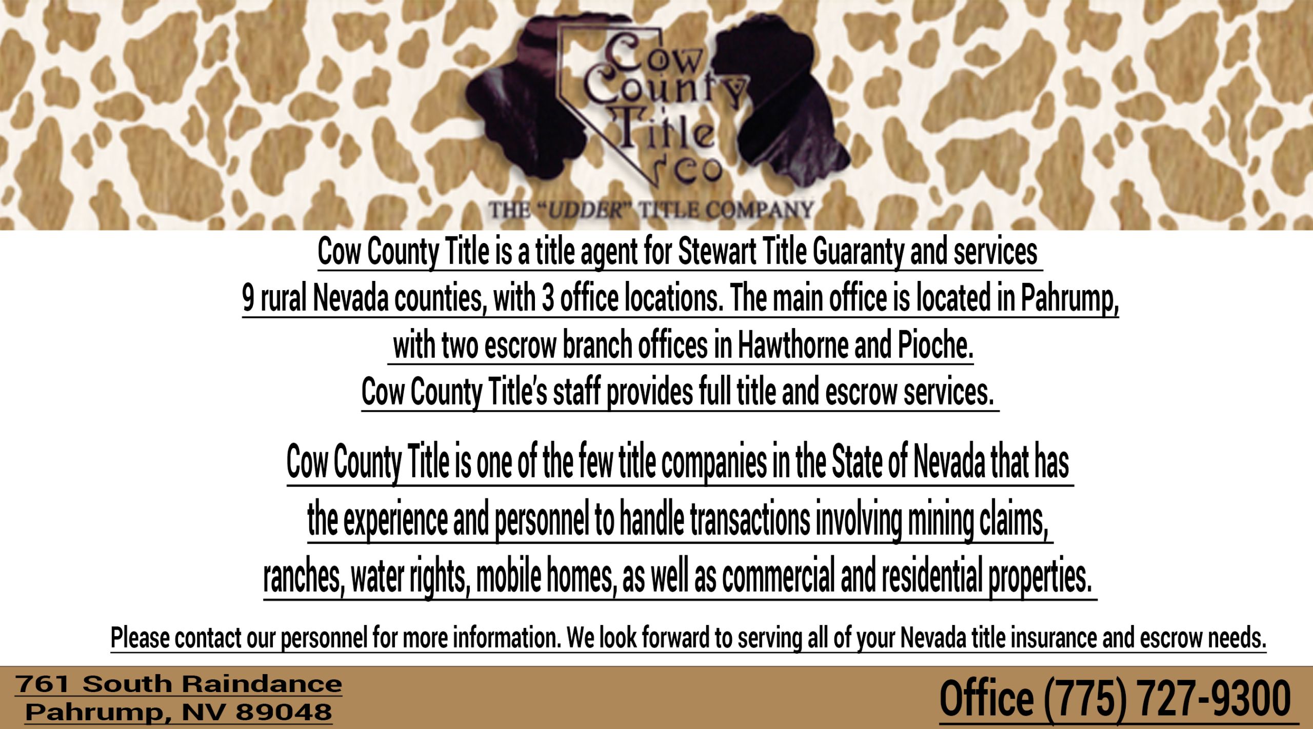 Cow County Title Co