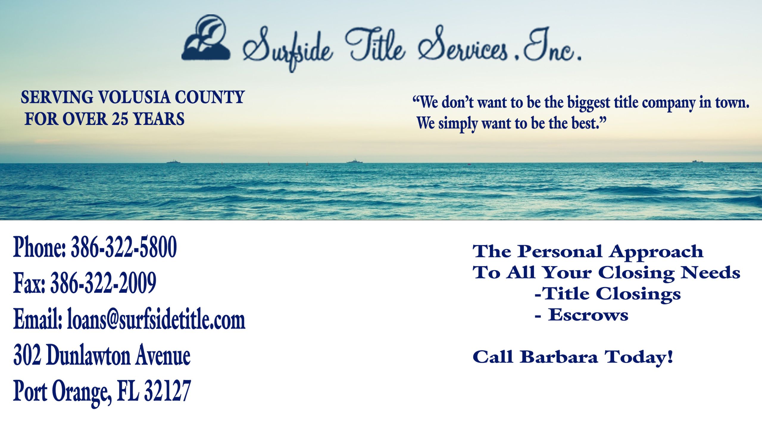 Surfside Title Services Inc