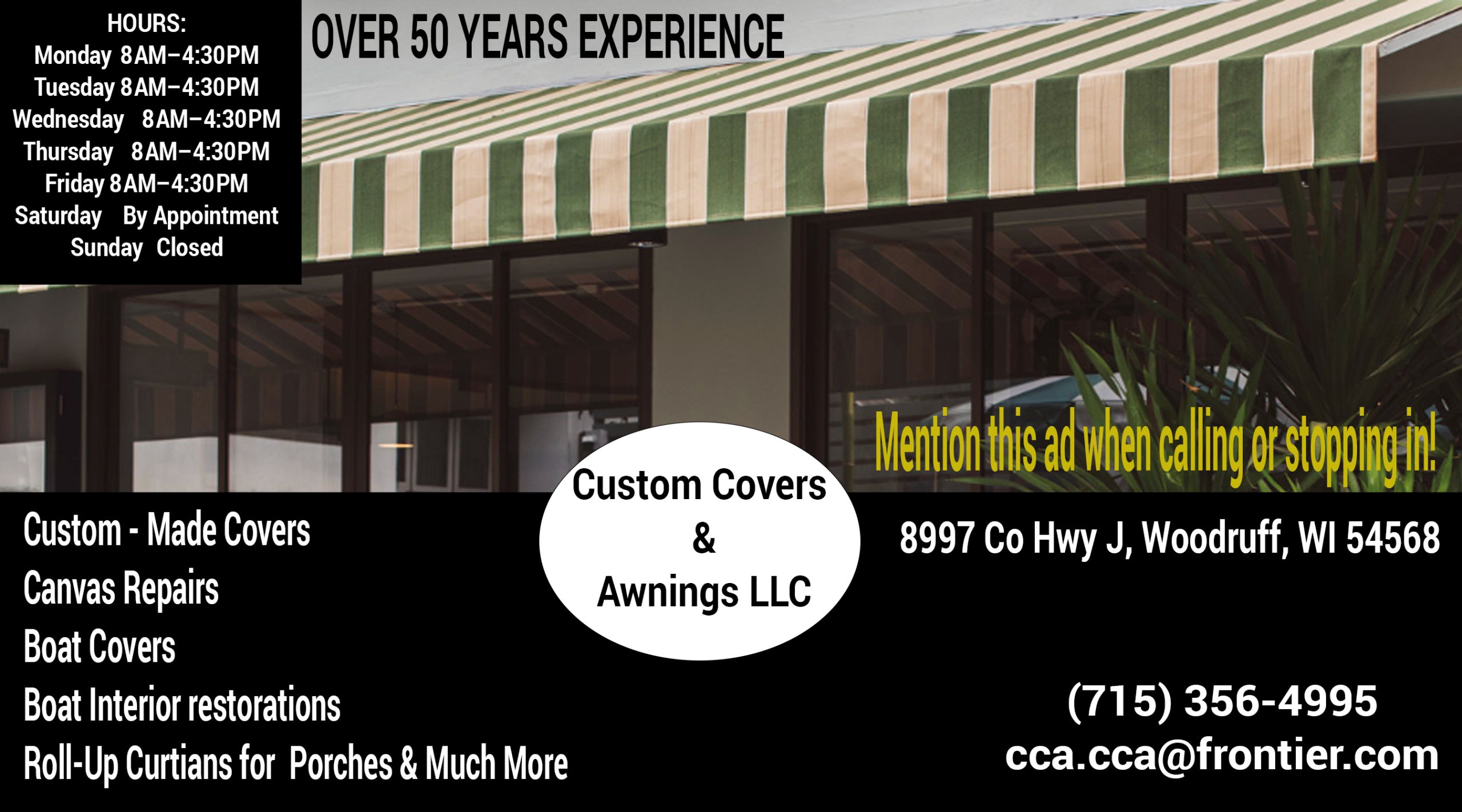 Custom Covers & Awnings LLC