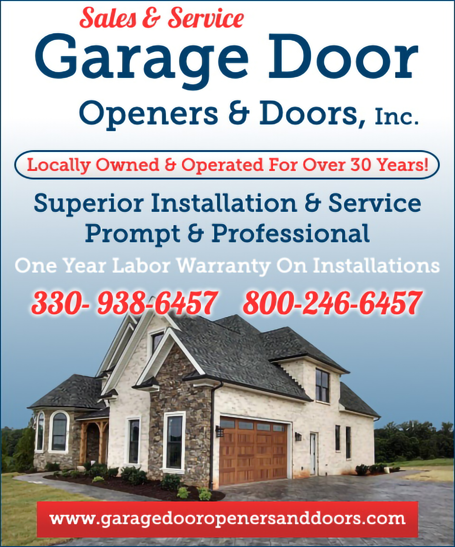 Sales & Service Garage Door