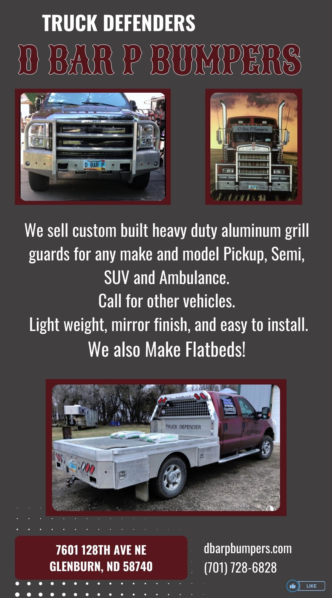 D Bar P Bumpers Truck Defender