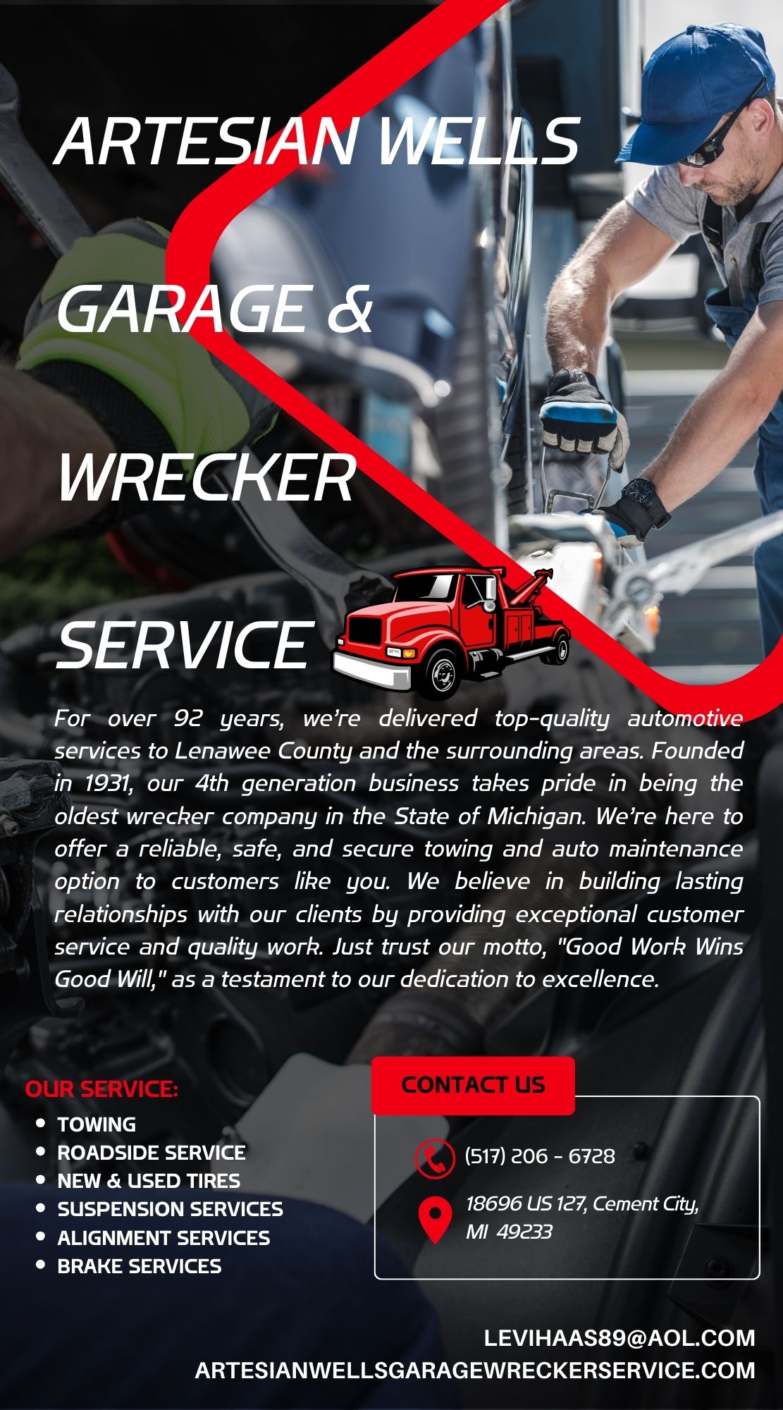 Artesian Wells Garage & Wrecker Service