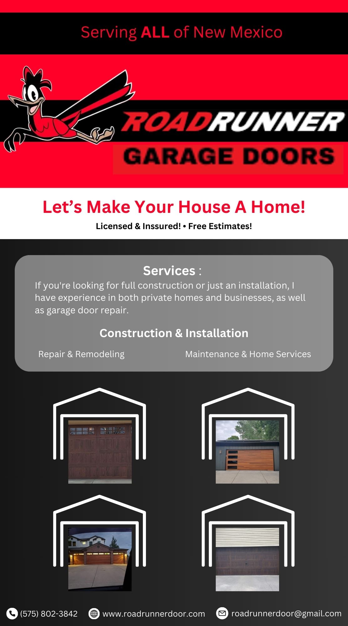 Road Runner Garage Doors