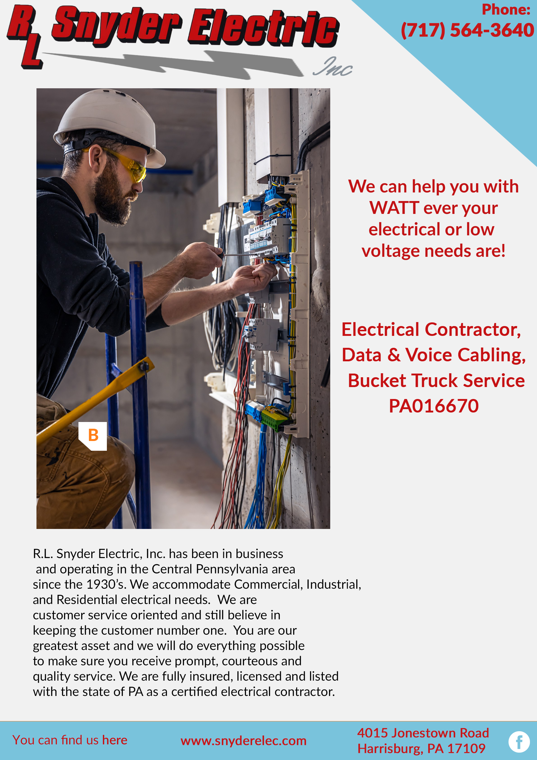 RL Snyder Electric Inc