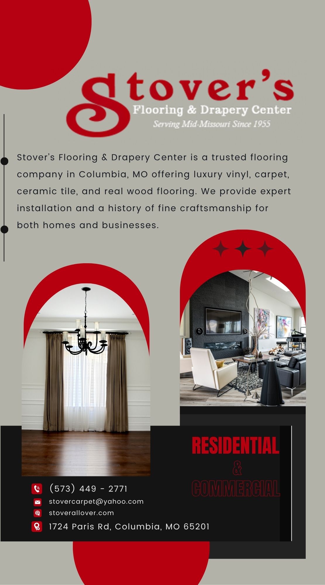 Stover’s Flooring & Drapery