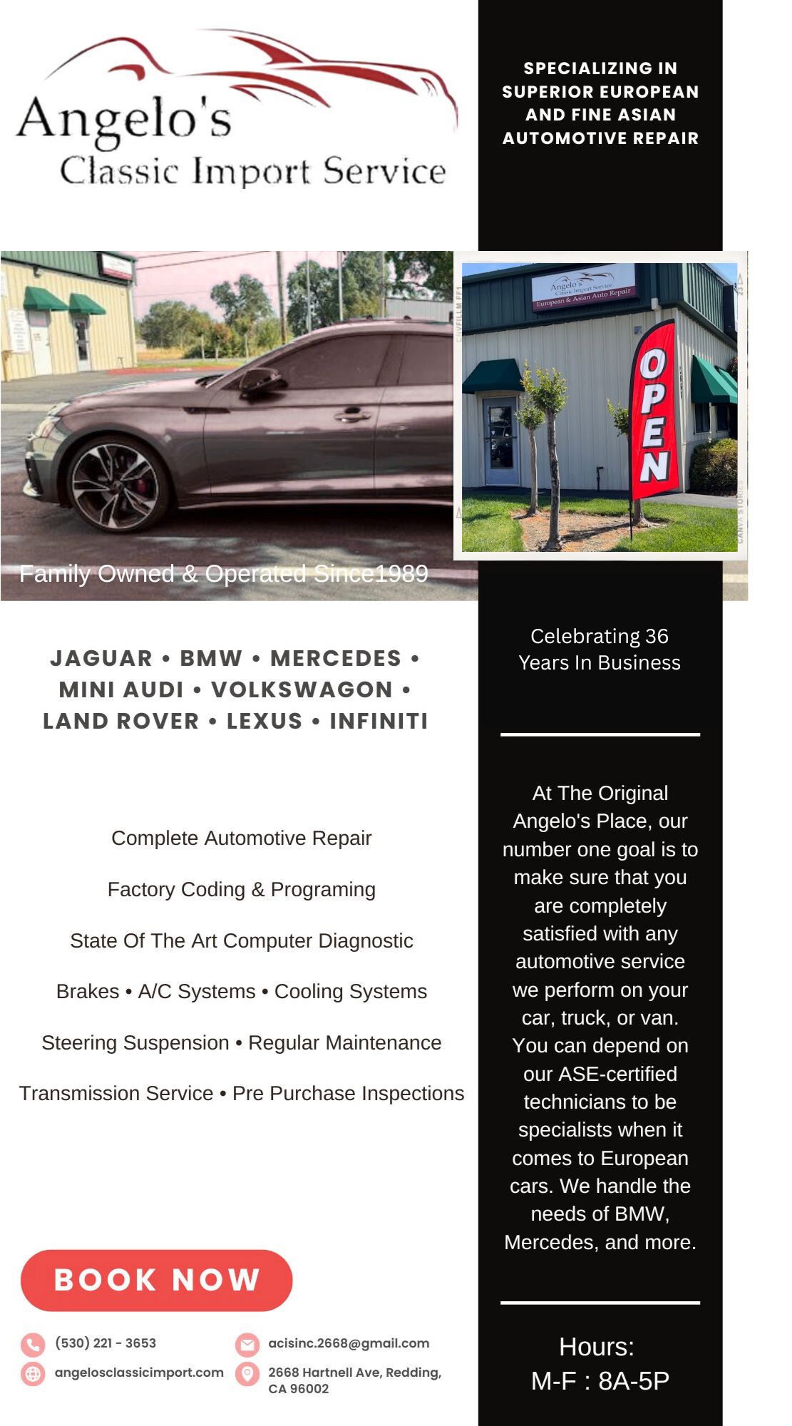 Angelo’s Classic Import Service