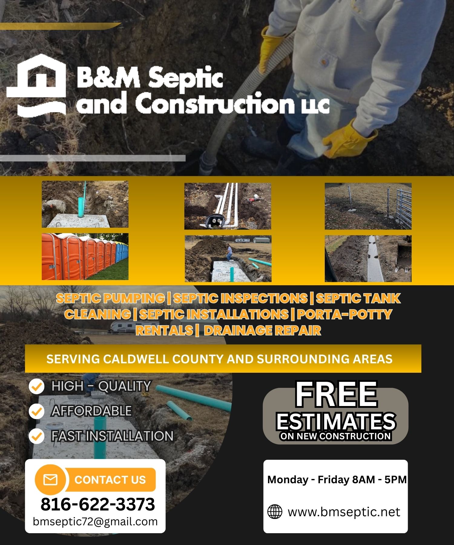 B & M Septic and Construction