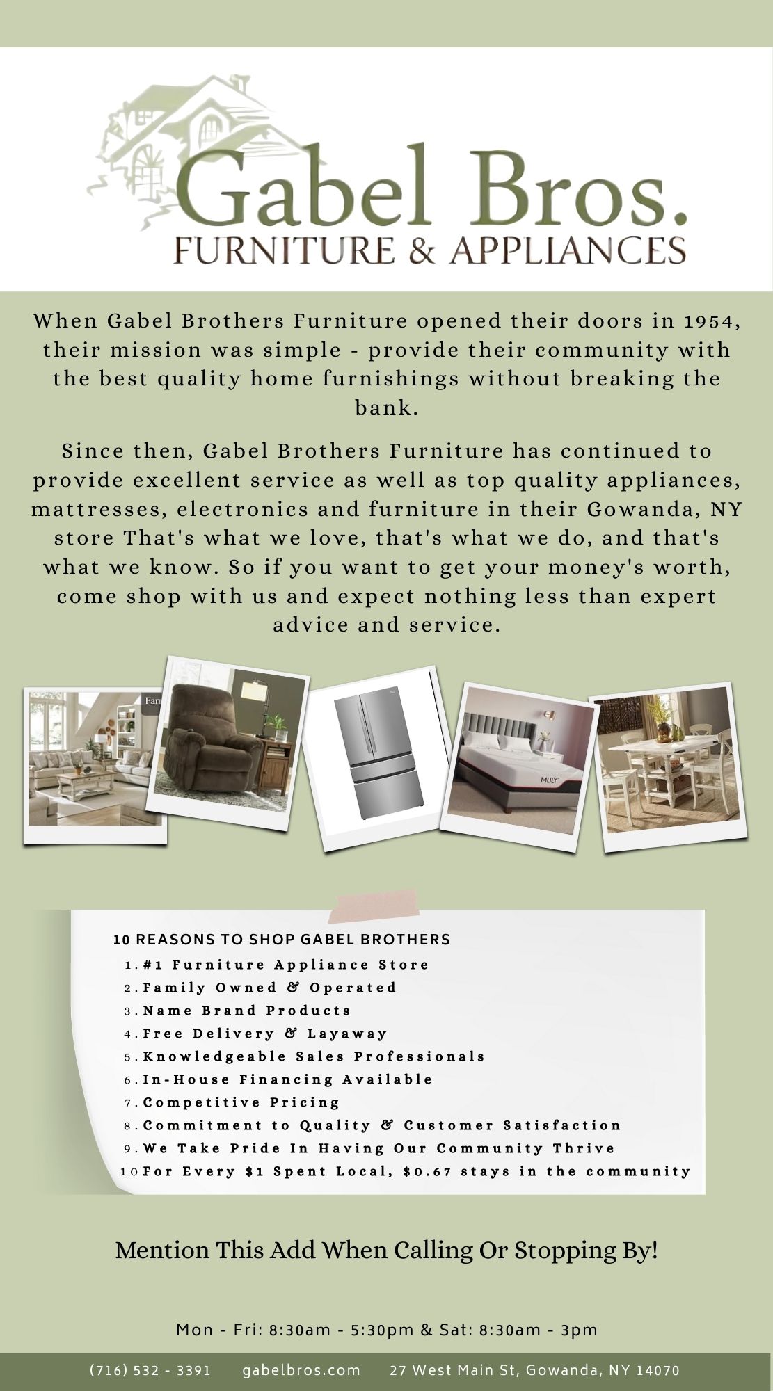 Gabel Brothers Furniture & Appliances