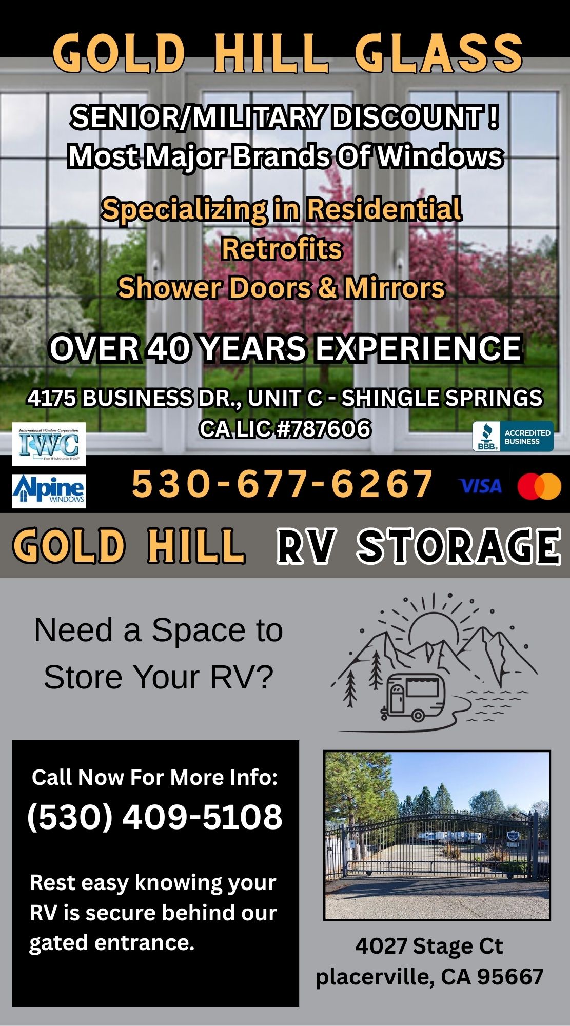 Gold Hill Glass | Rv Storage