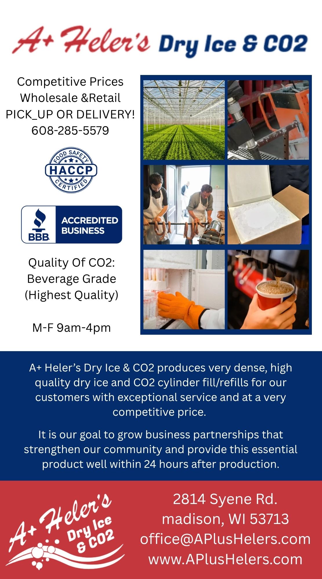 A+ Helers Dry Ice CO2