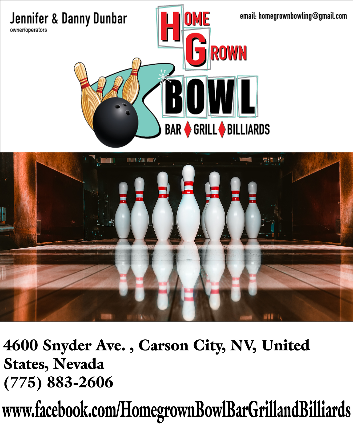 Homegrown Bowl, Bar, Grill, Billards