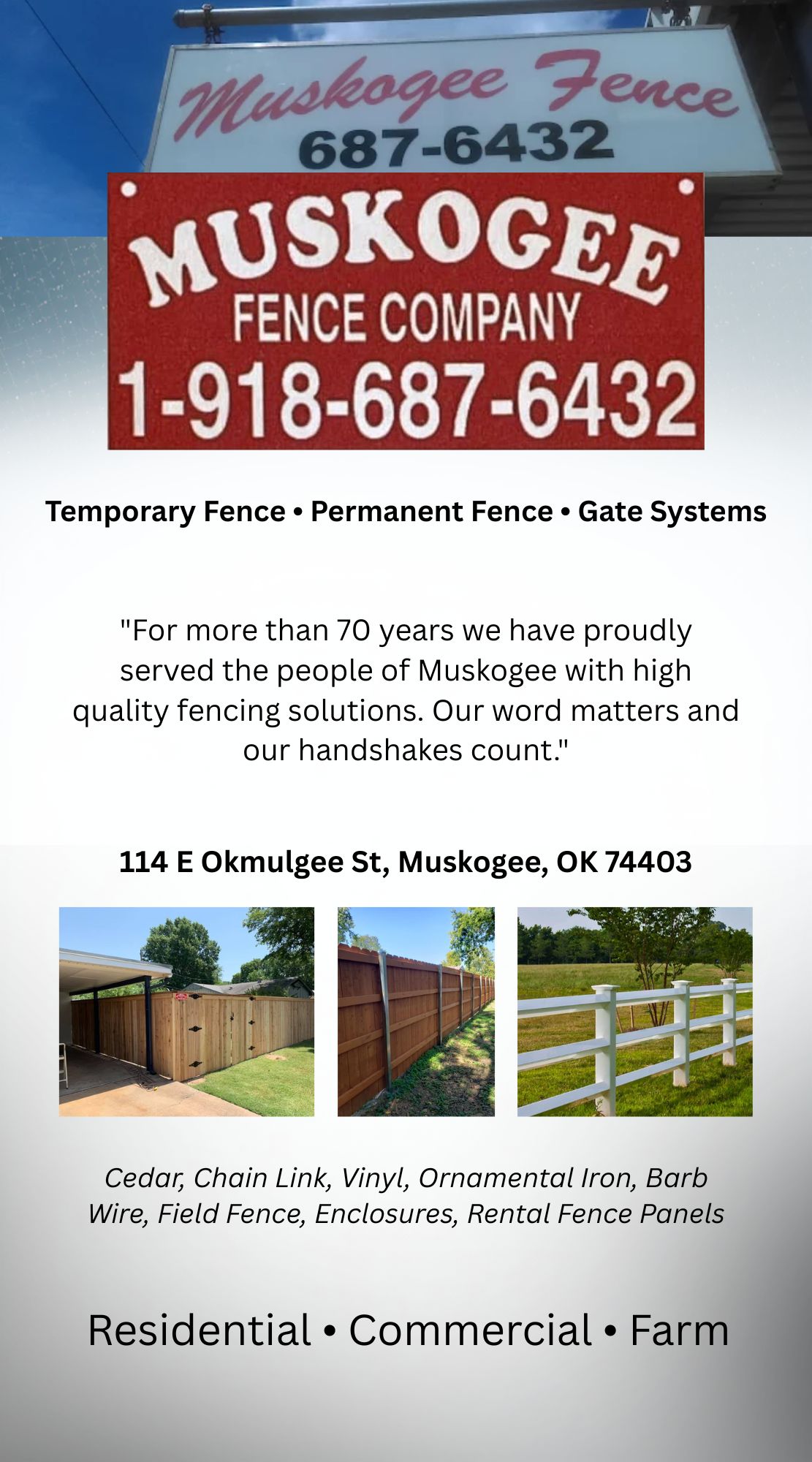 Muskogee Fence CO