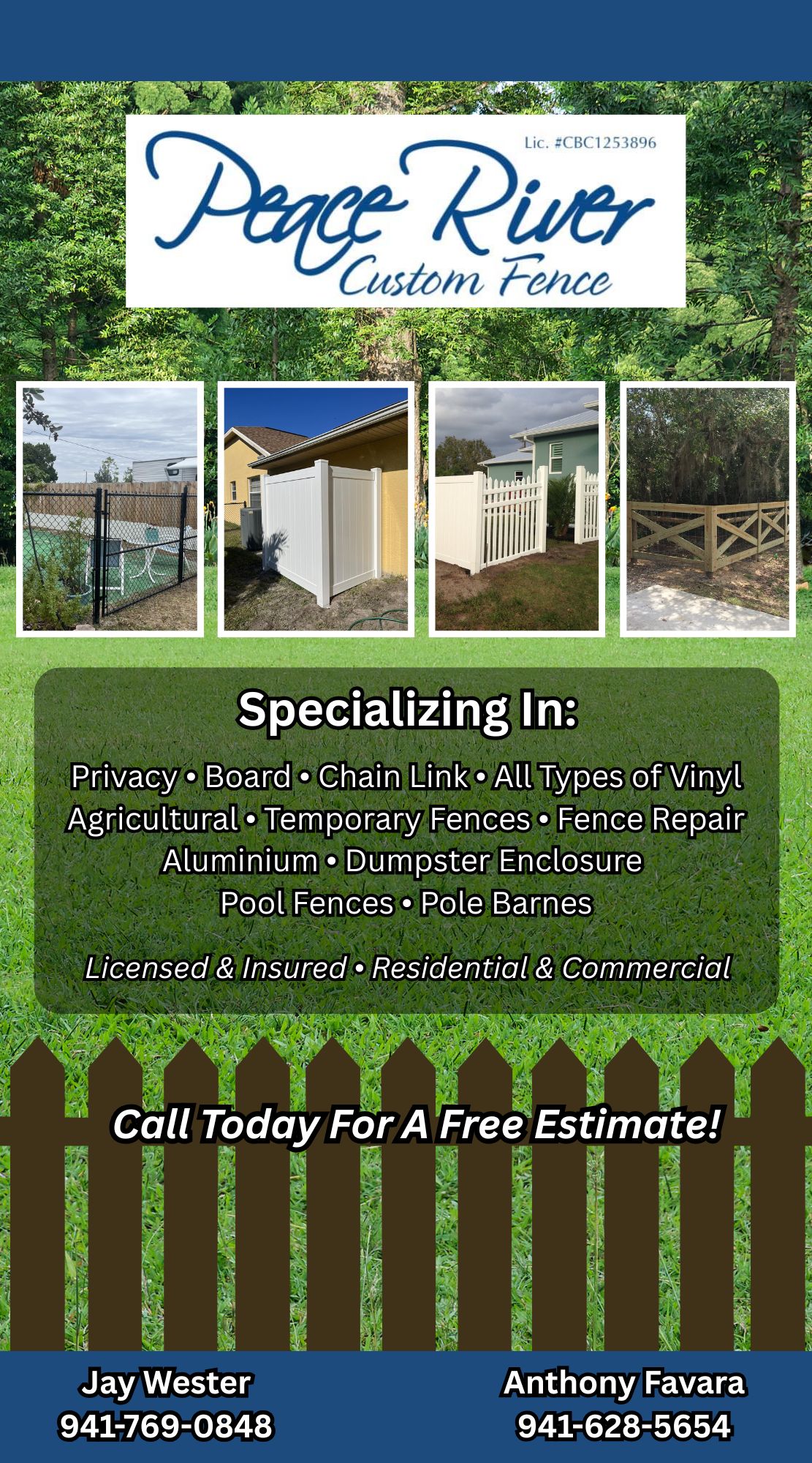 Peace River Custom Fence