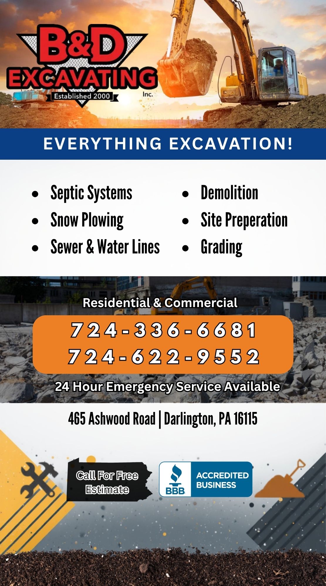 B & D Excavating