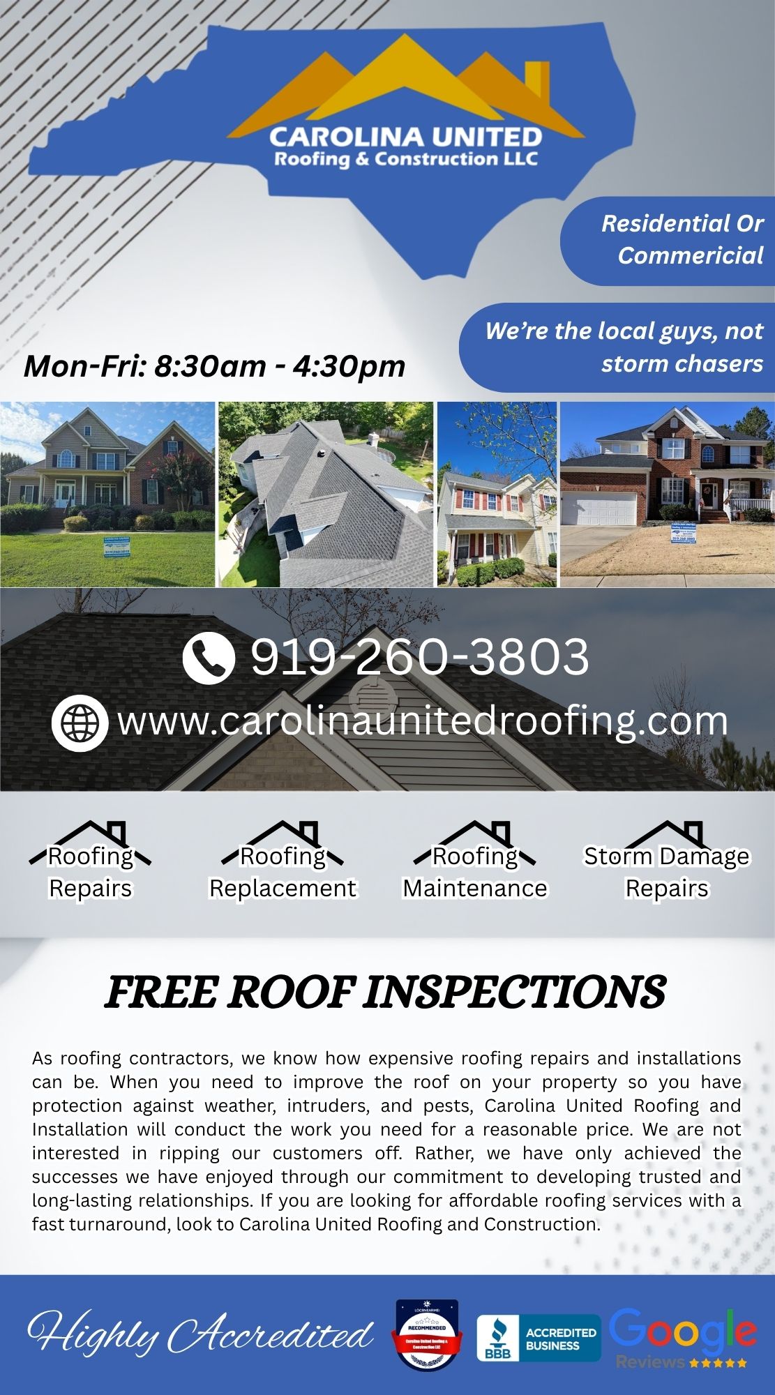 Carolina United Roofing & Construction LLC