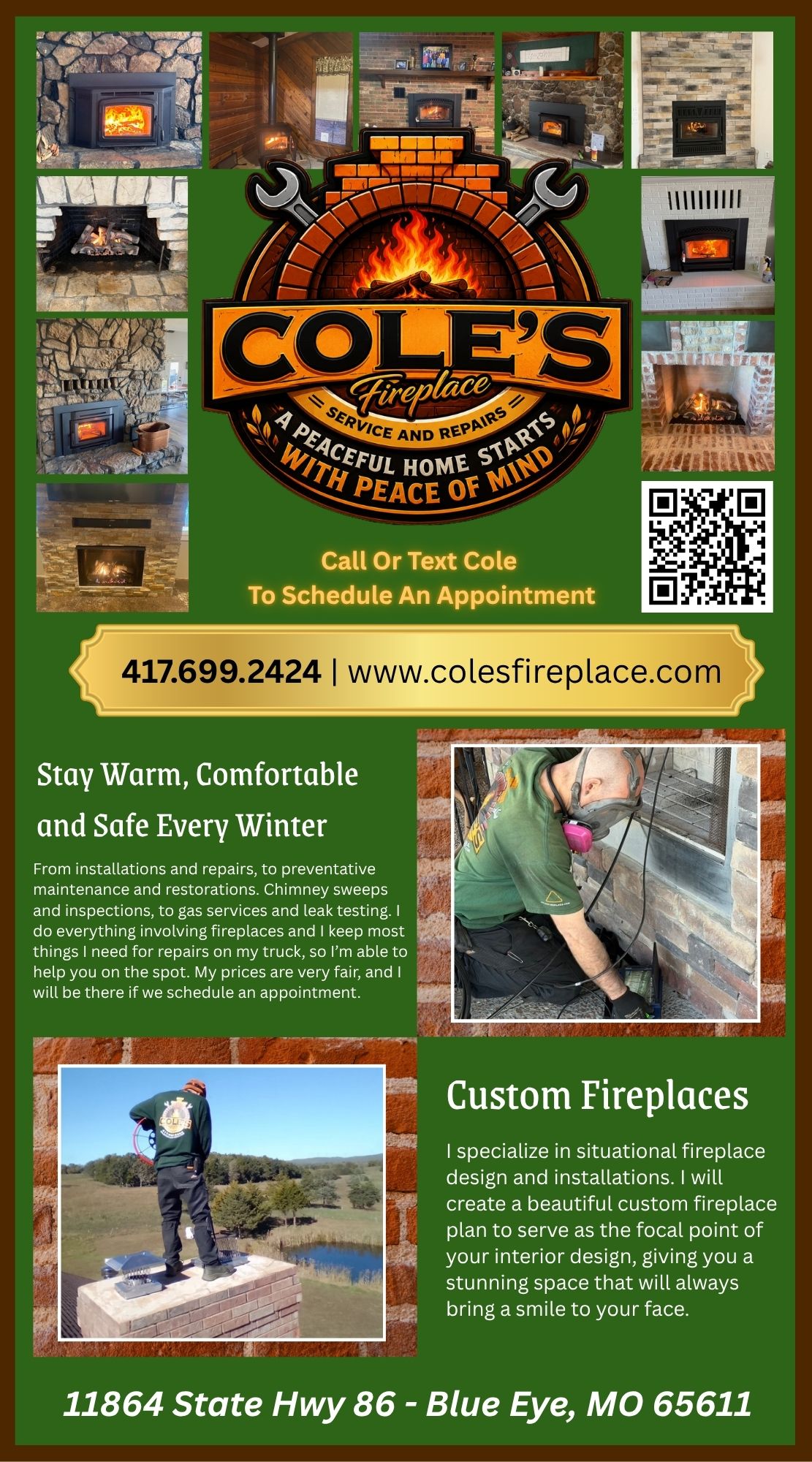 Cole’s Fireplace Service & Repair