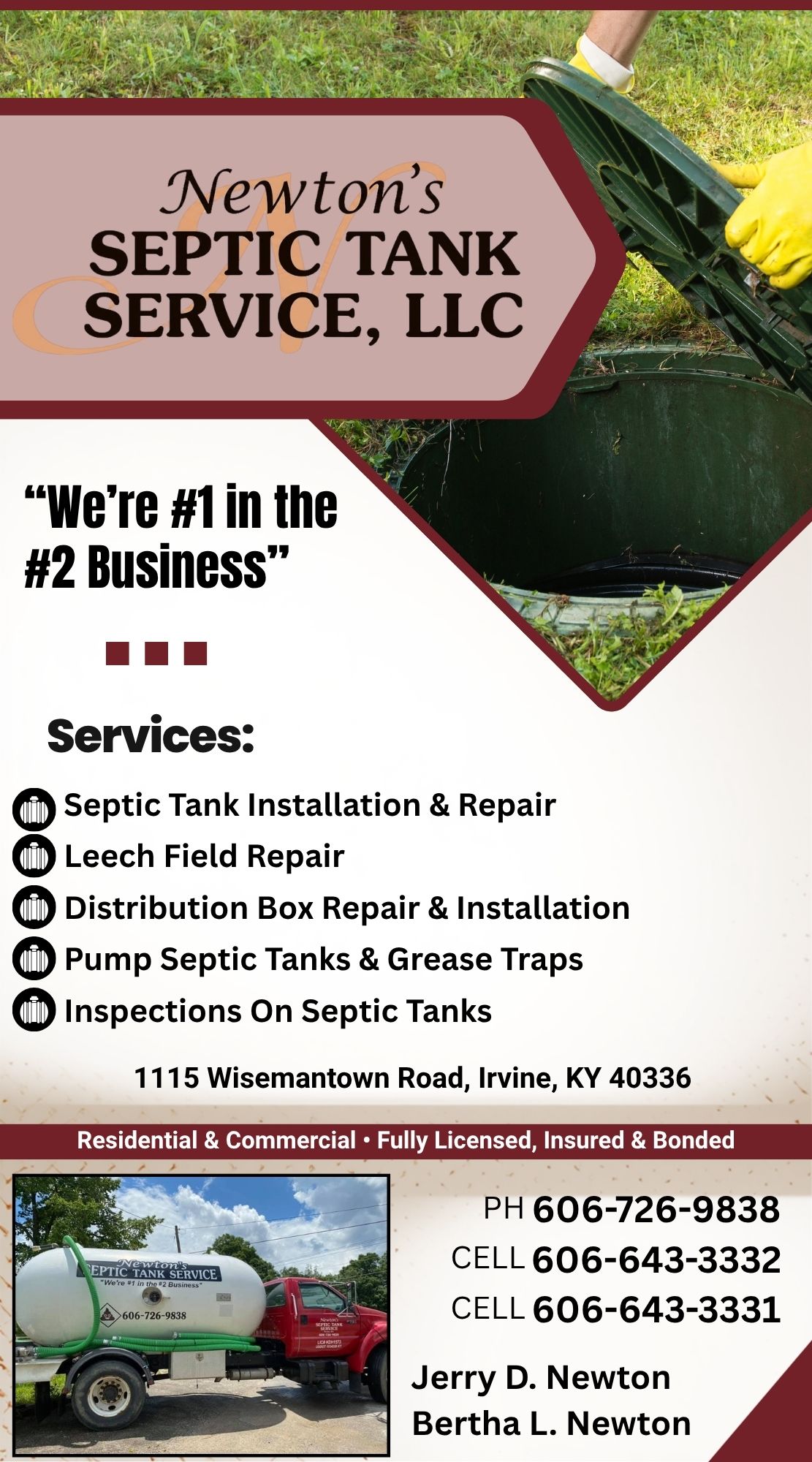 Newton’s Septic Tank Service, LLC