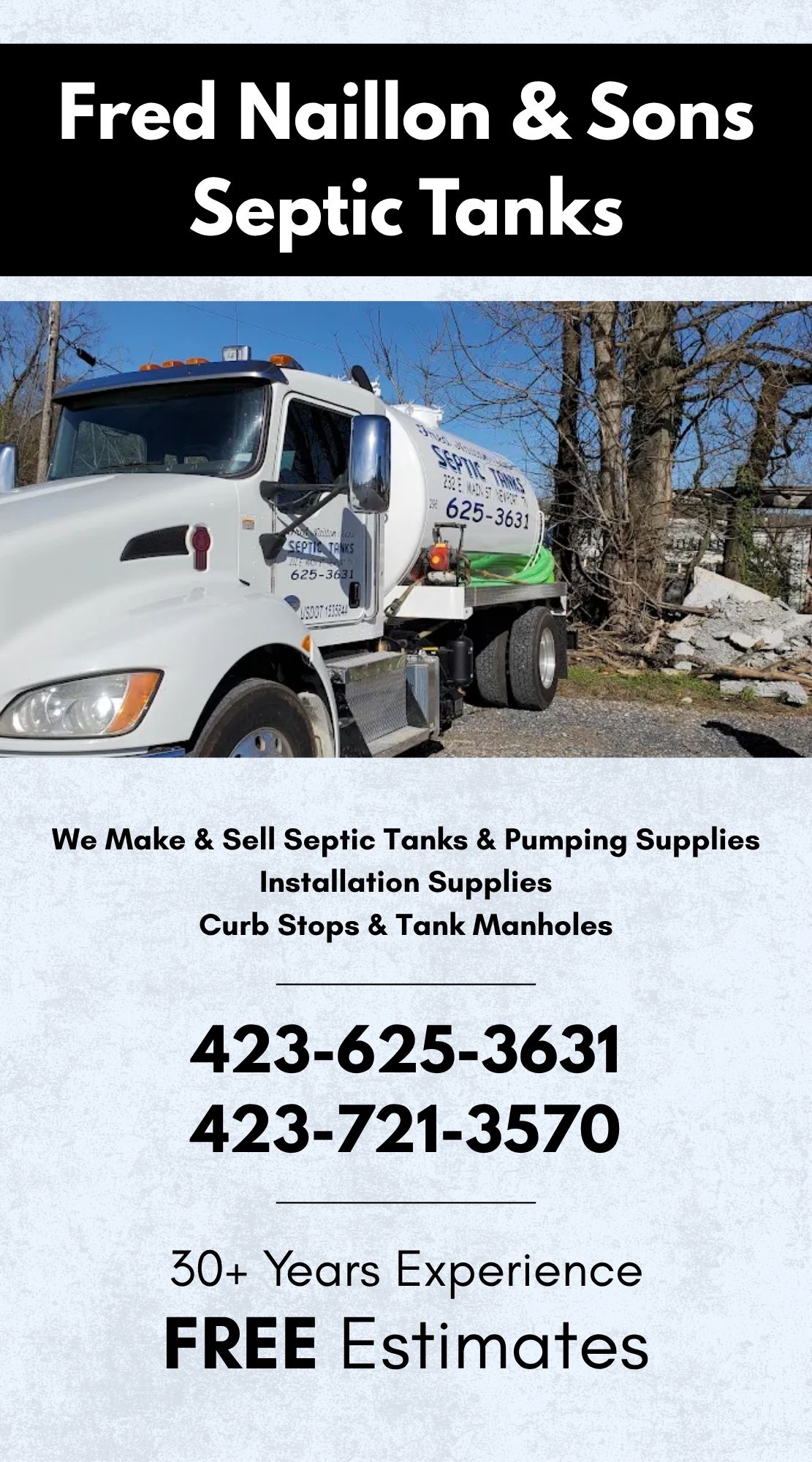 Fred Naillon & Sons Septic Tanks