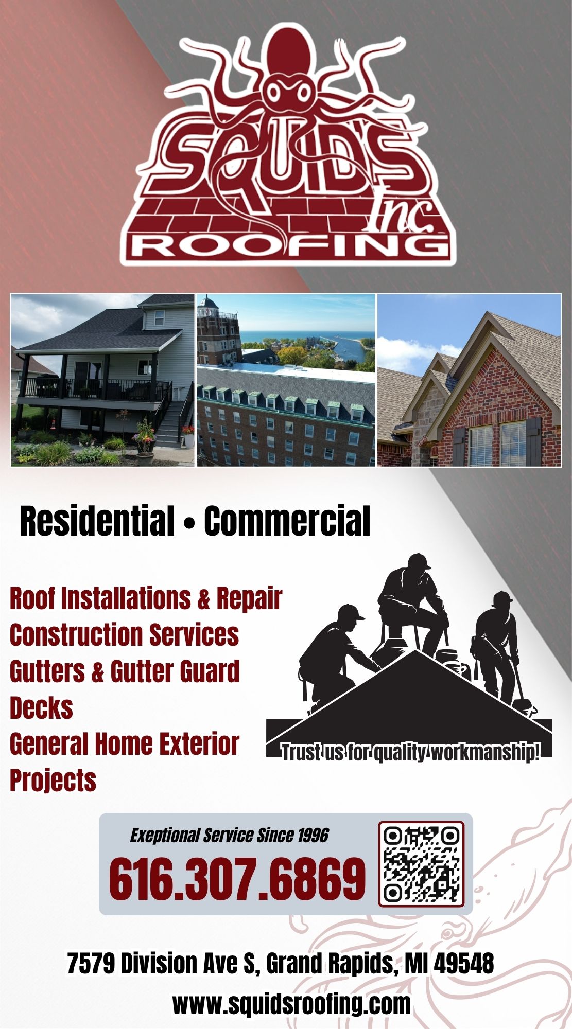Squid’s Roofing Inc.